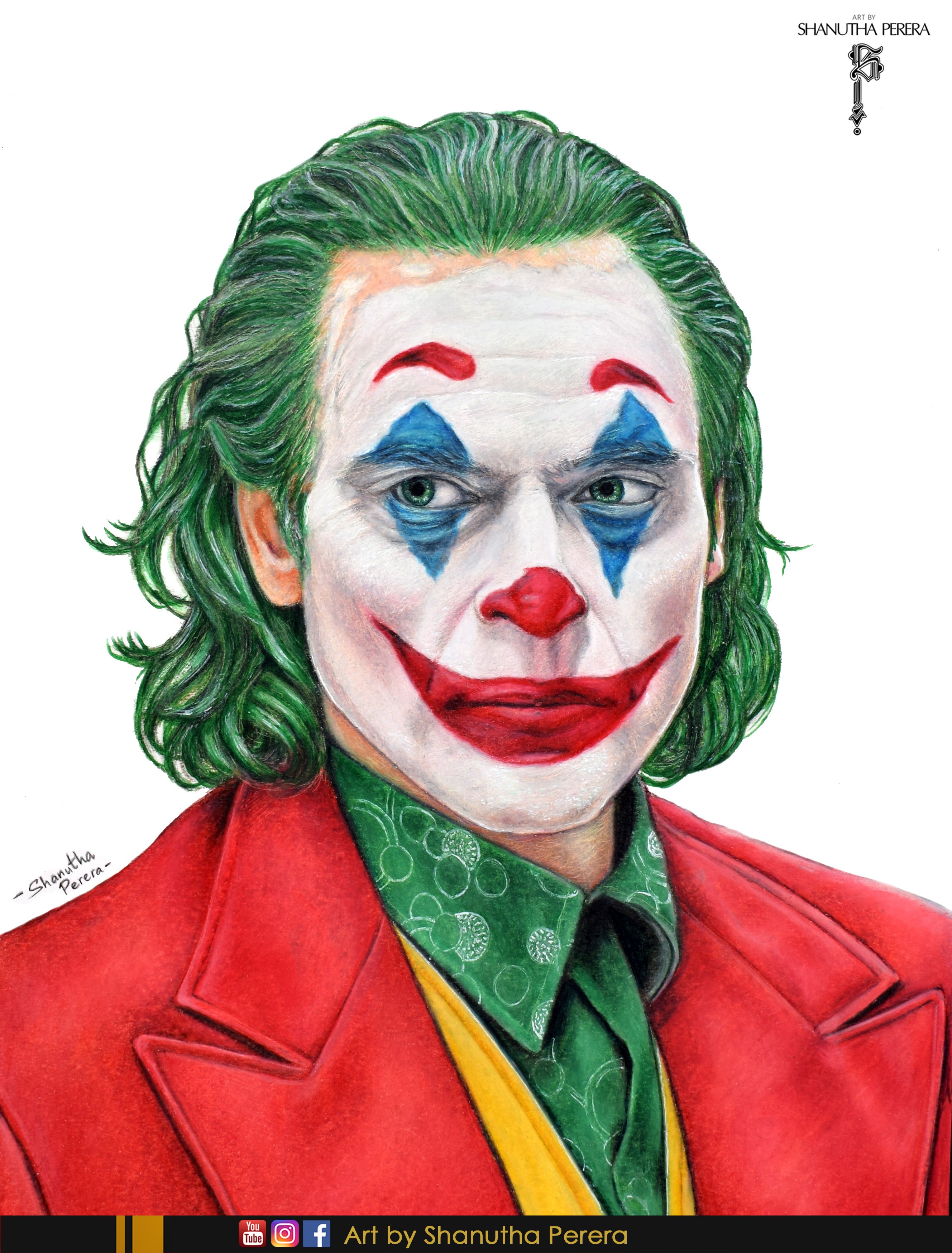 Joker-Art Print by Shanutha Perera