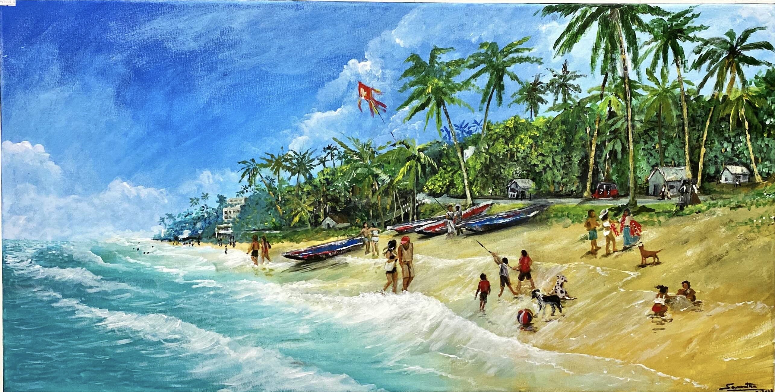 Sunny Day at beach by Samantha Wijesinghe