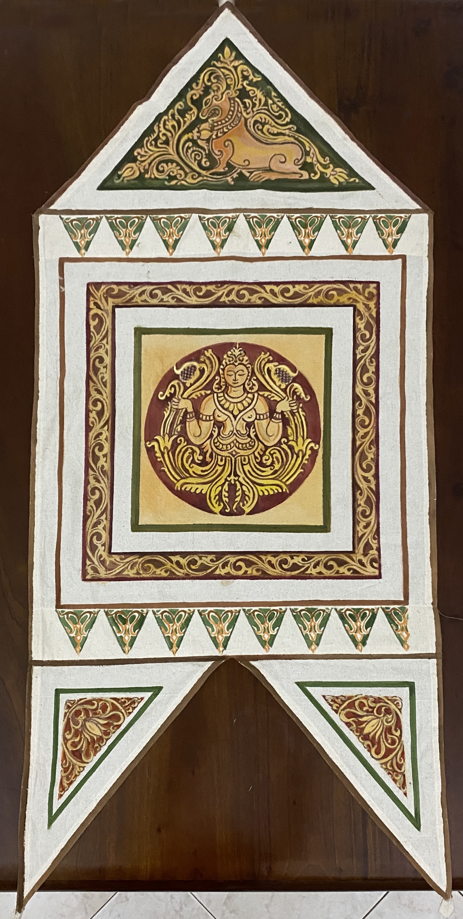 Traditional Flag - 2 by Upul Jayashantha