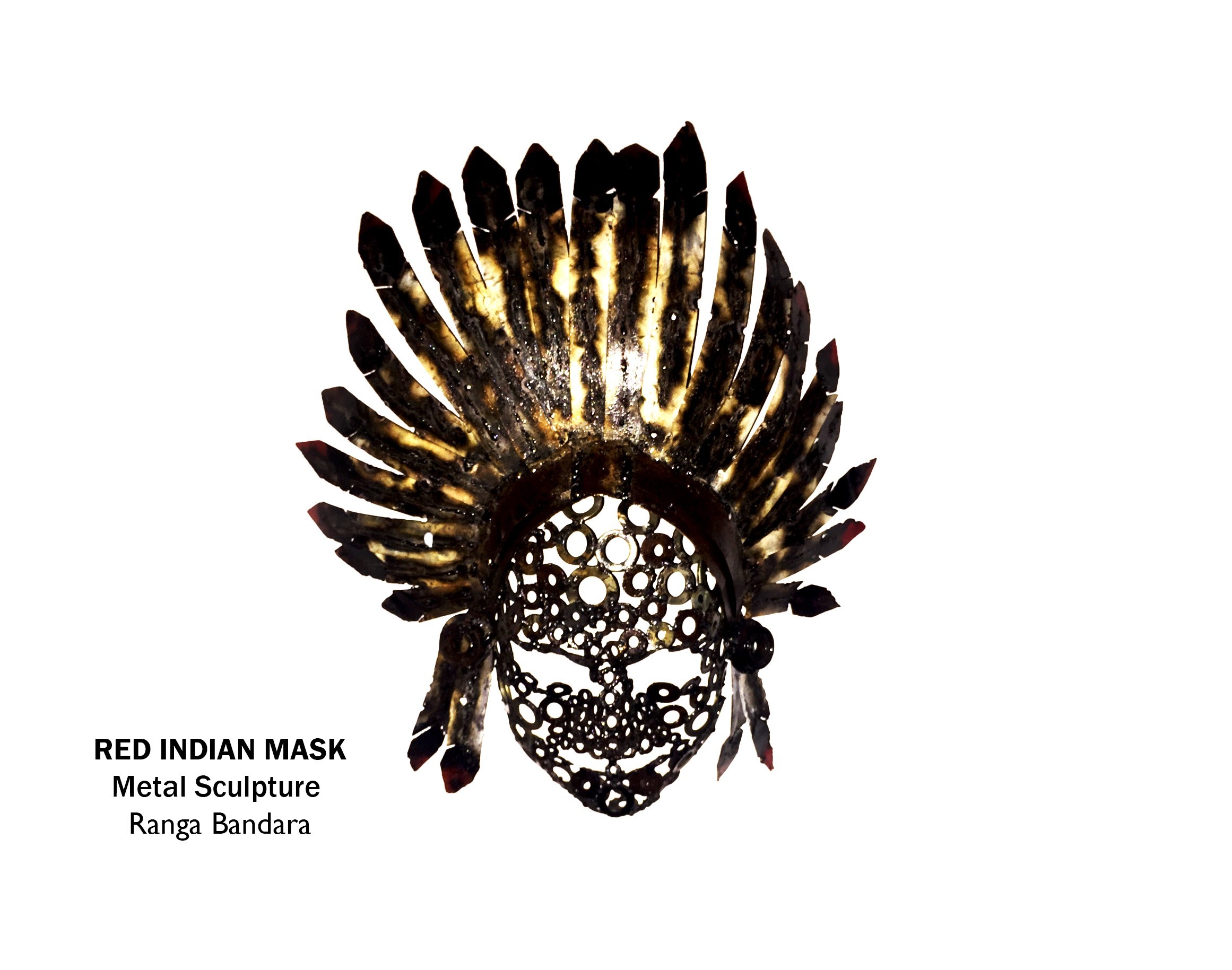 Red Indian mask by RANGA BANDARA