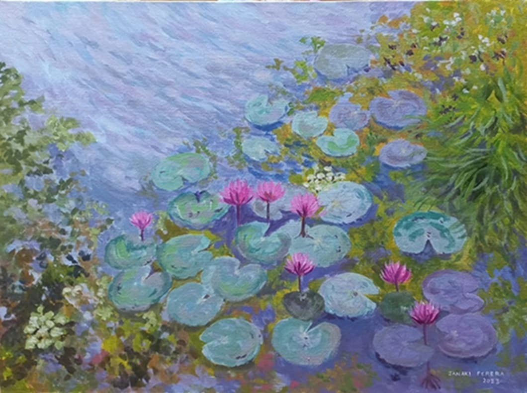 Waterlilies by Janaki Perera