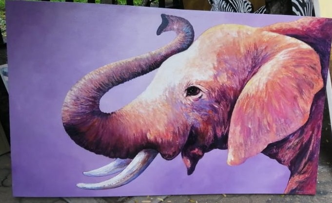 Art of elephant by Dilip Holmes