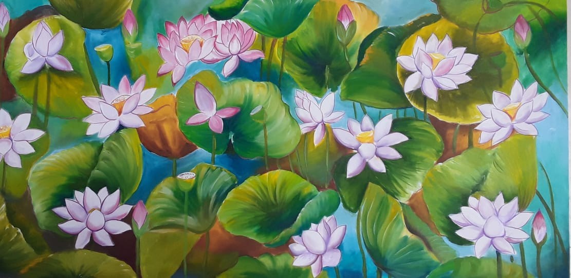 lotus flowers by Nayoni Kulasooriya
