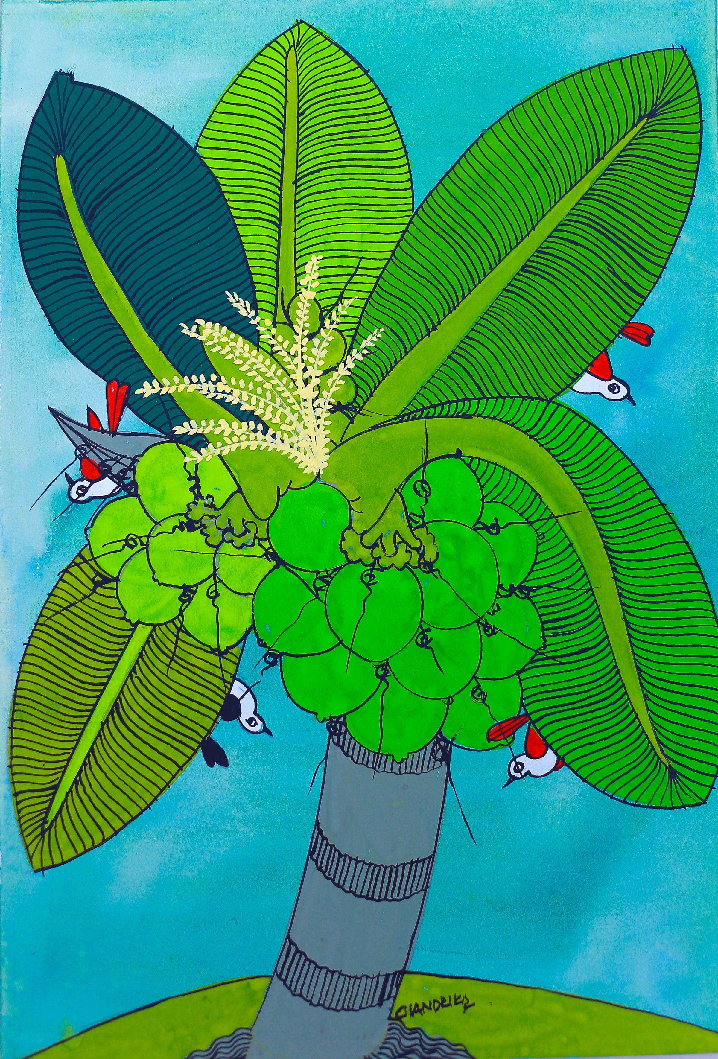 Coconut Tree by Chandrika Shiromani