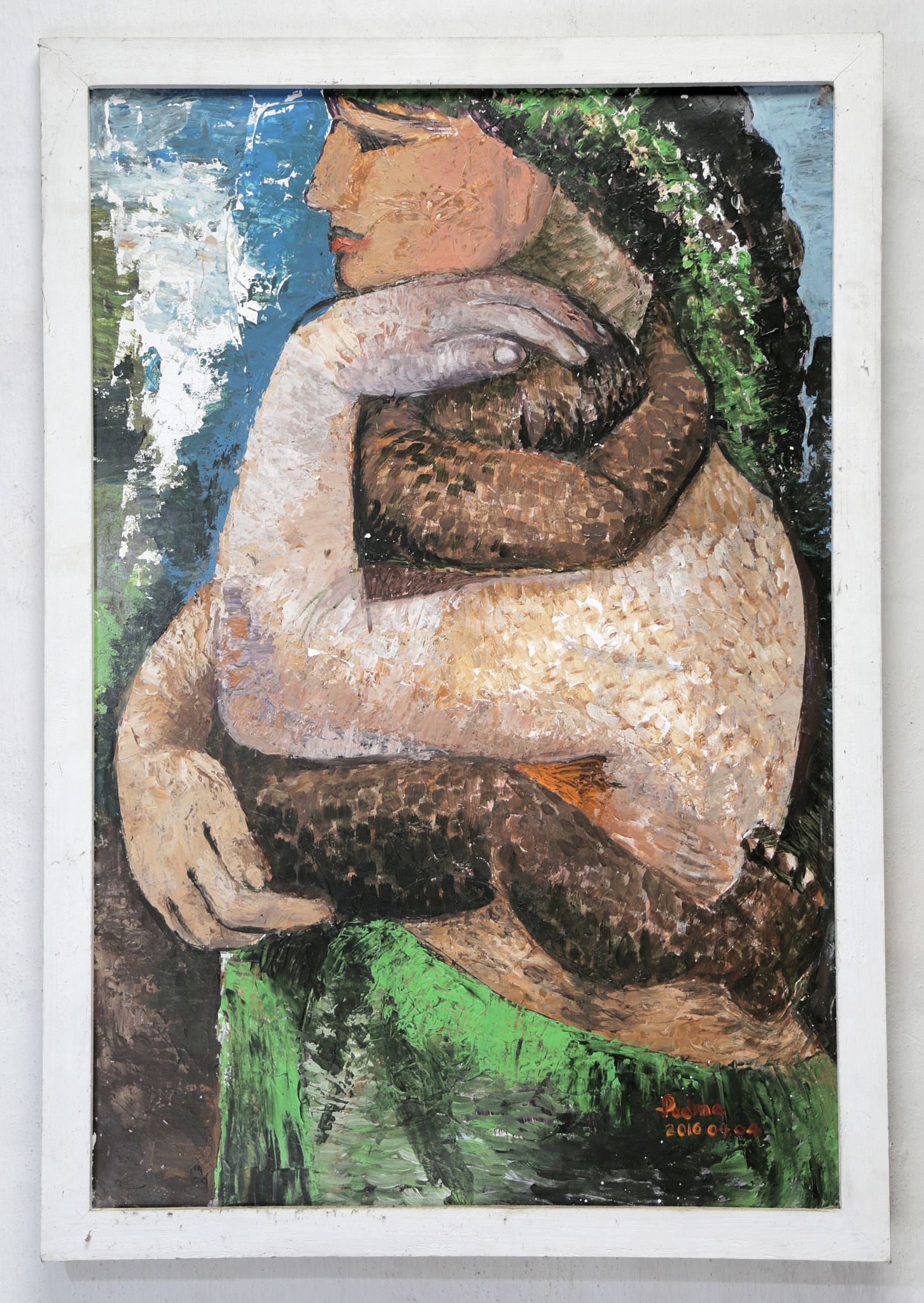 Mother and child by Padmalatha Rajapaksha