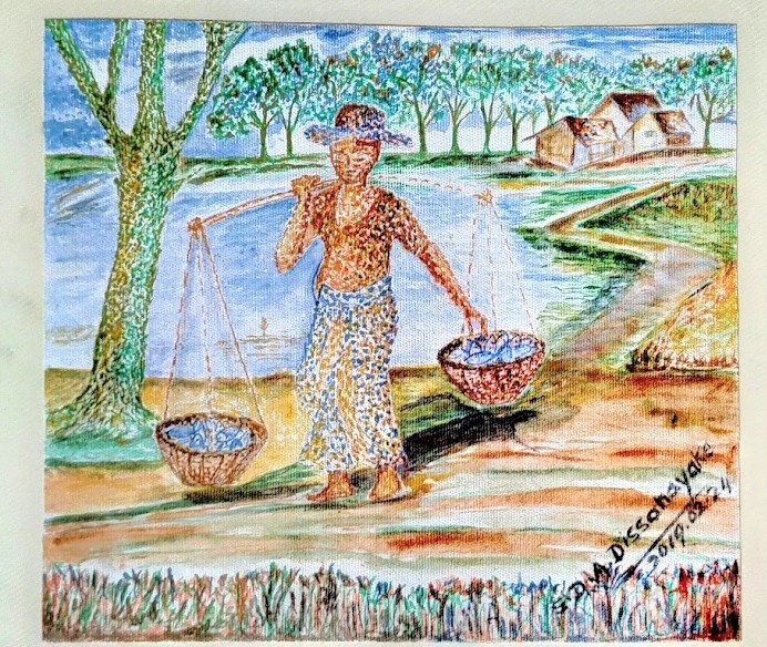 Local Fisherman by Amaradewa Dissanayake