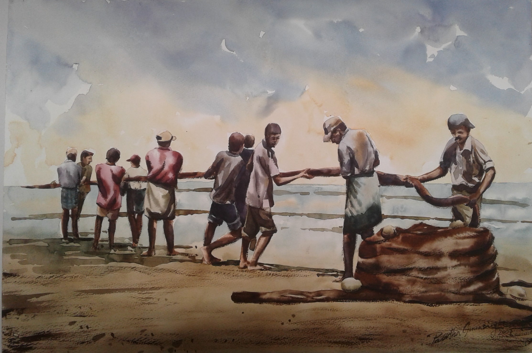South Fishermen by Palitha Gunasinghe