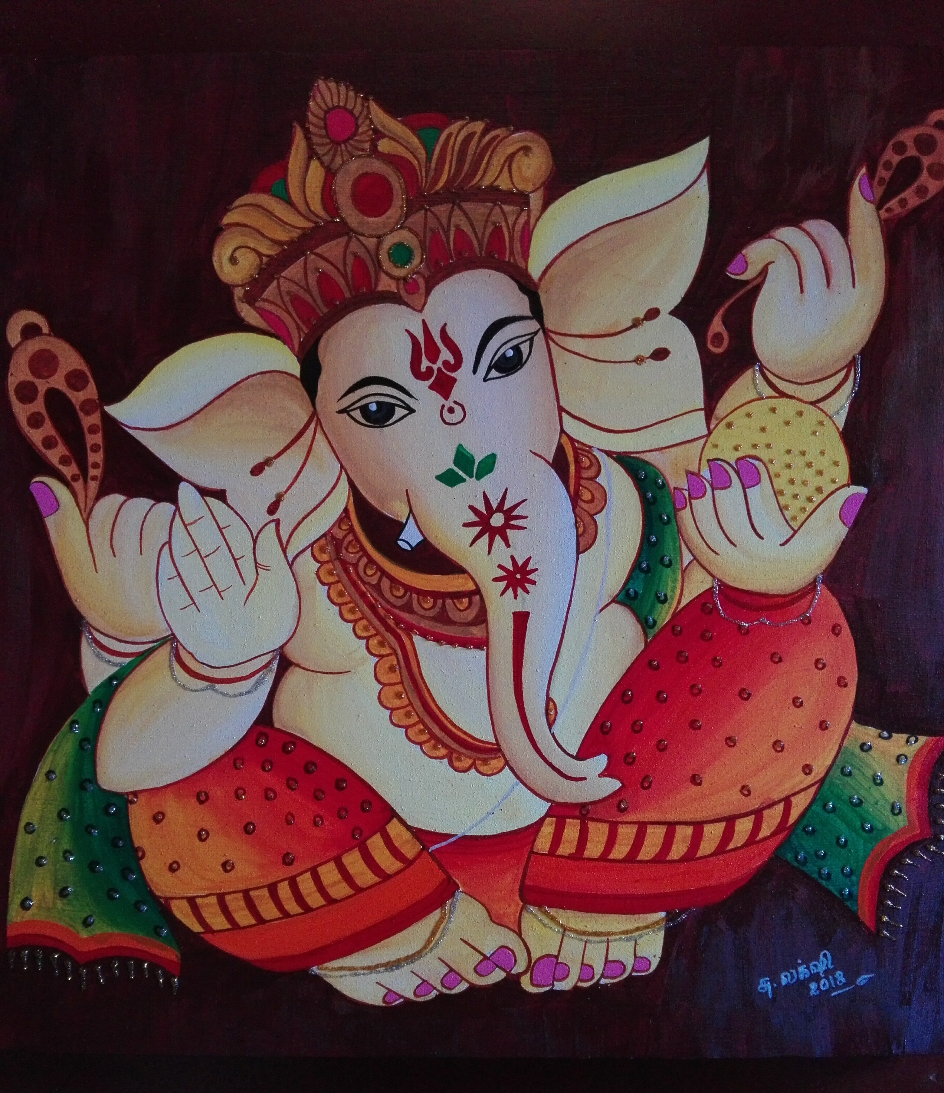 God painting by Luxshija Selvakumar