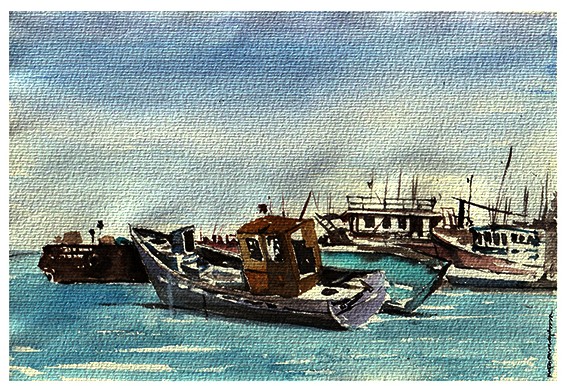 Boats by Ranjan Ekanayake