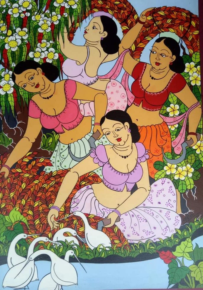 Nature with Village Ladies by Sudeepa Priyadarshani