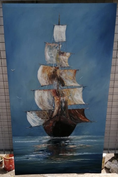 Sailing vessel by Dilip Holmes
