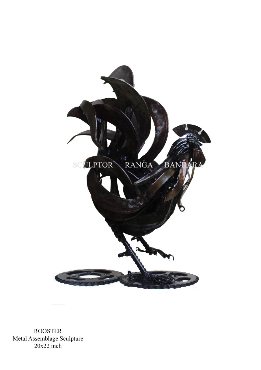 Metal Rooster by RANGA BANDARA