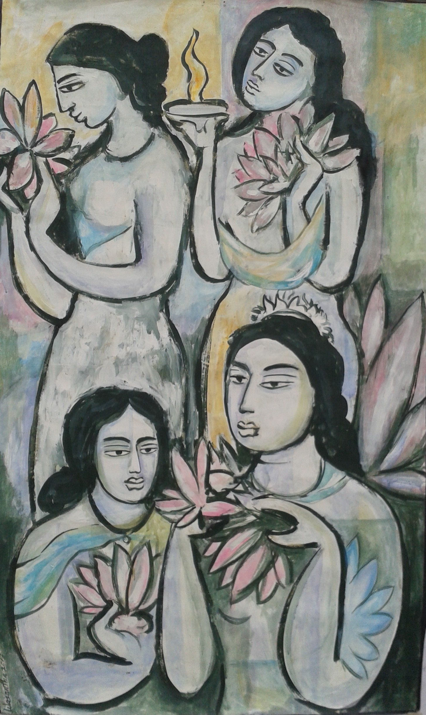Offering of flowers by Wasantha Namaskara