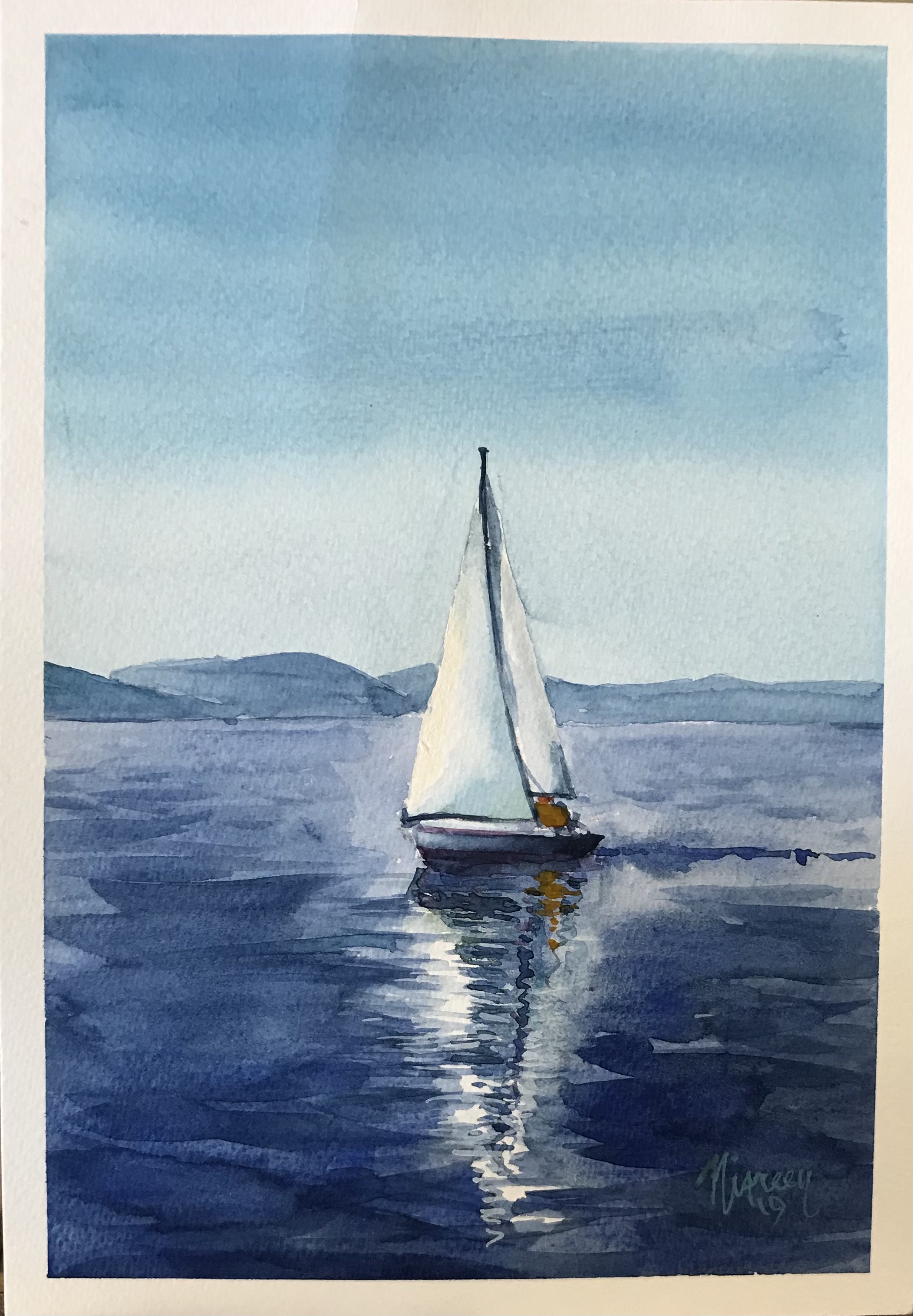 Sailboat by Nisreen Amiruddeen