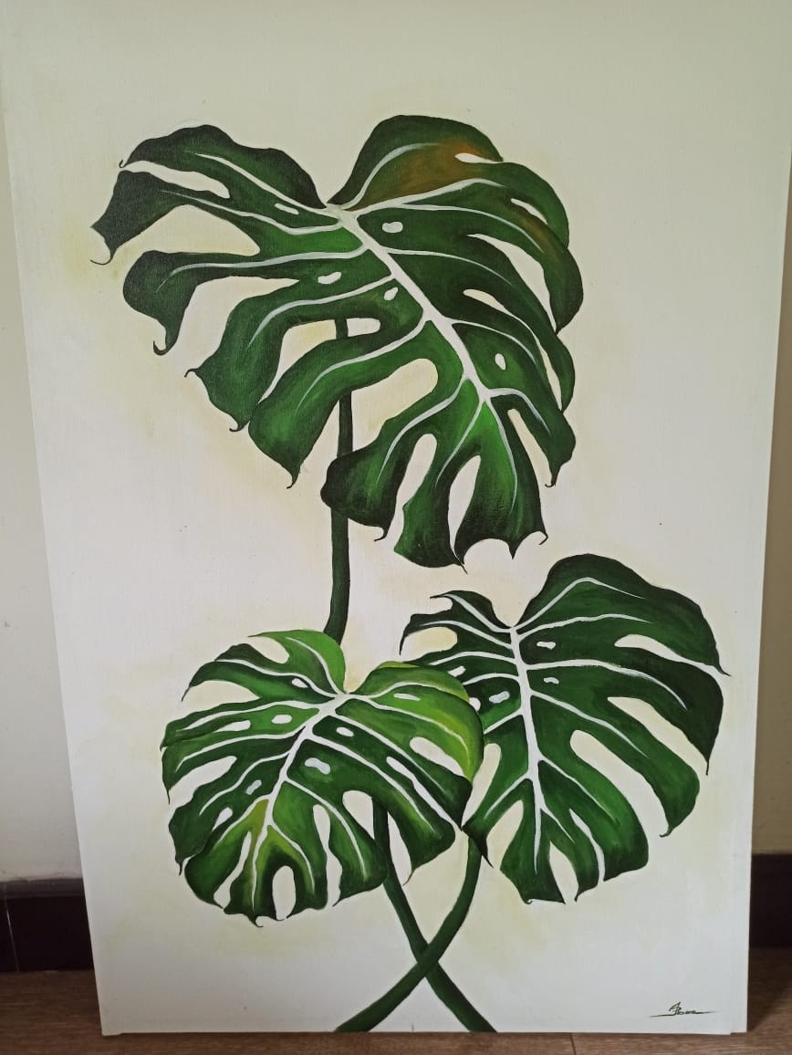 Monstera Leaf by Jayani Perera