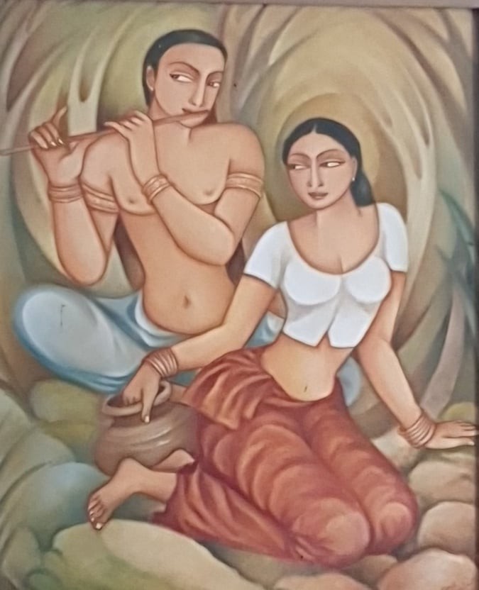 Painting by Upul Jayashantha