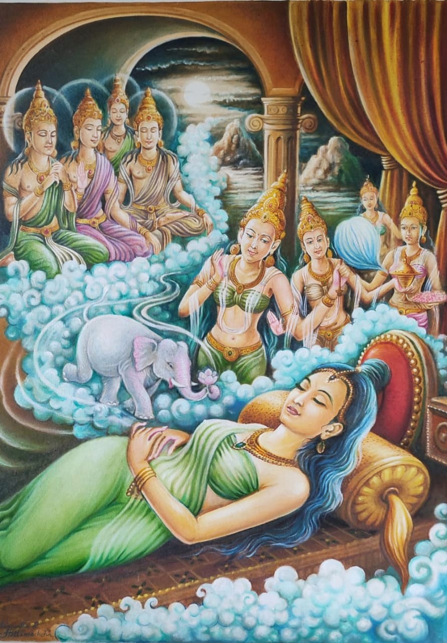 The Dream Of Queen Maha Maya by Wasantha Hetti Arachchi