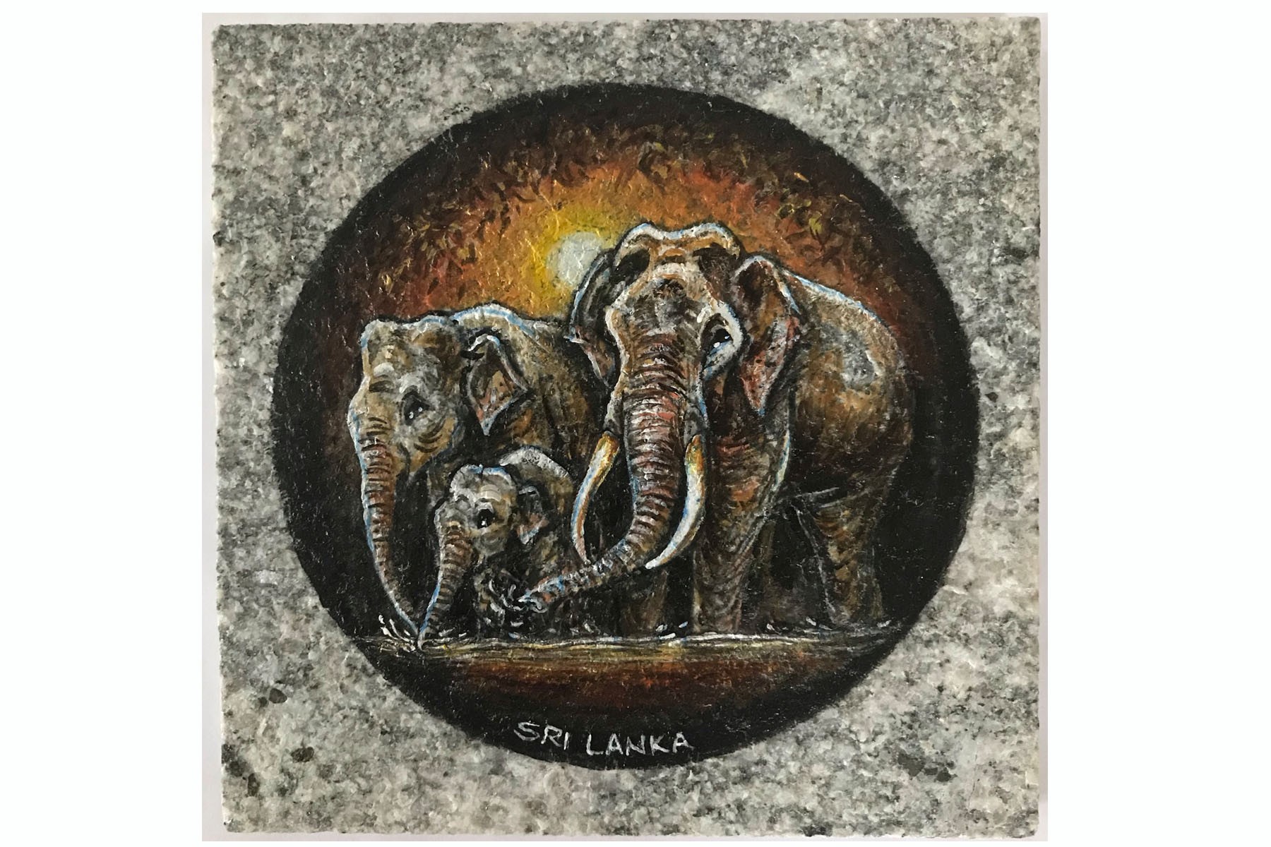 "Thunpath Raana" (Elephants) by H Mapalagama