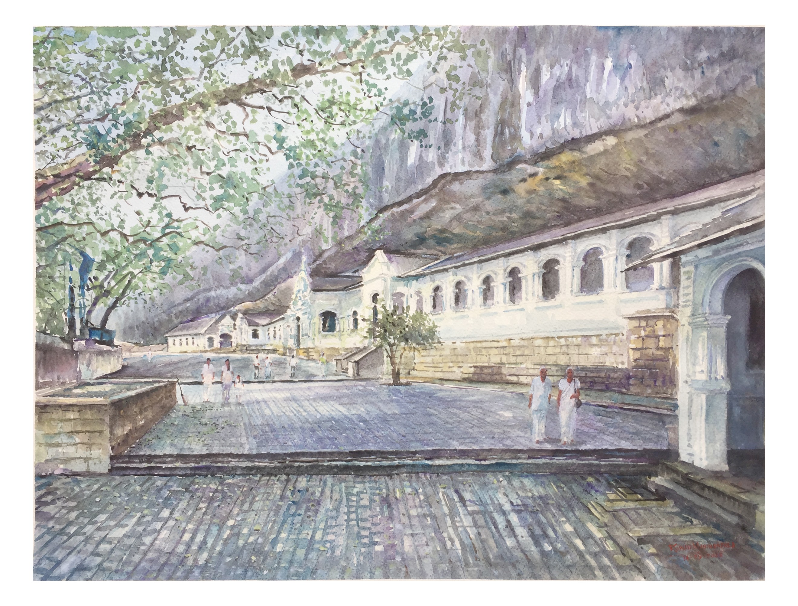 Rangiri Dambulla Cave Temple by RUWAN MAHINDAPALA