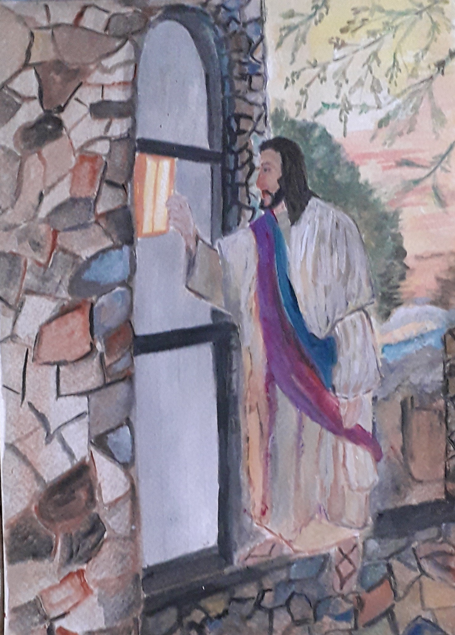 Jesus Knocking on the Door by Simpson David