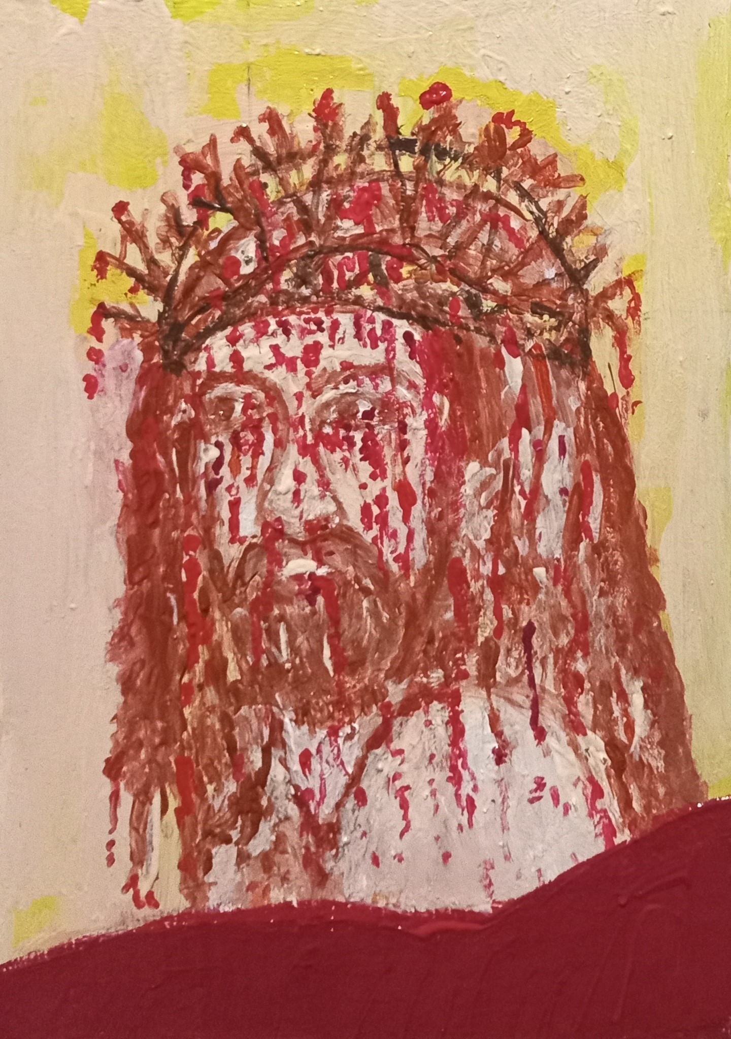 Jesus with Crown of Thorns by Simpson David