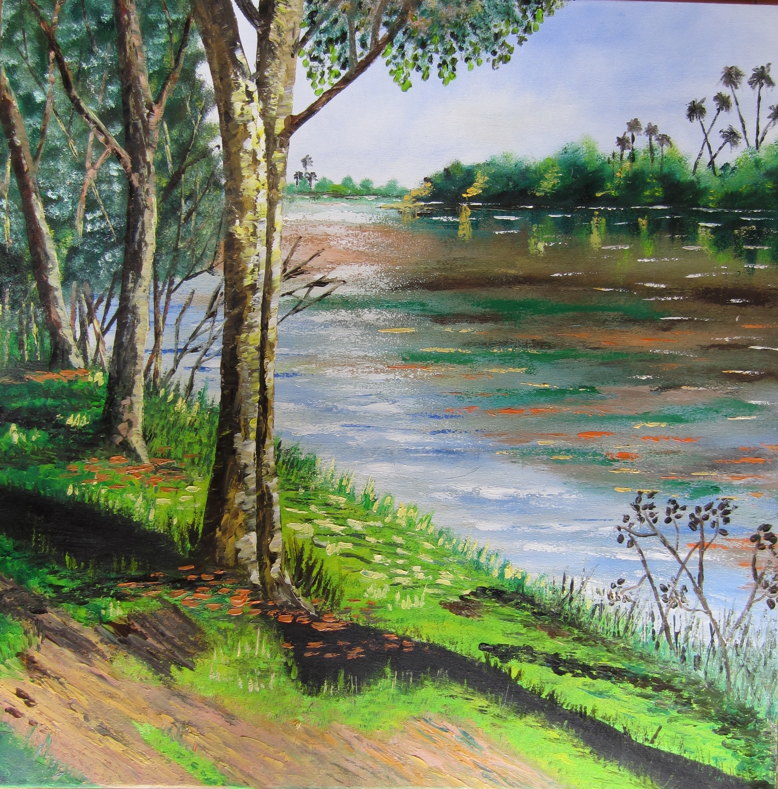 River bank by Ranthilaka Ranawaka