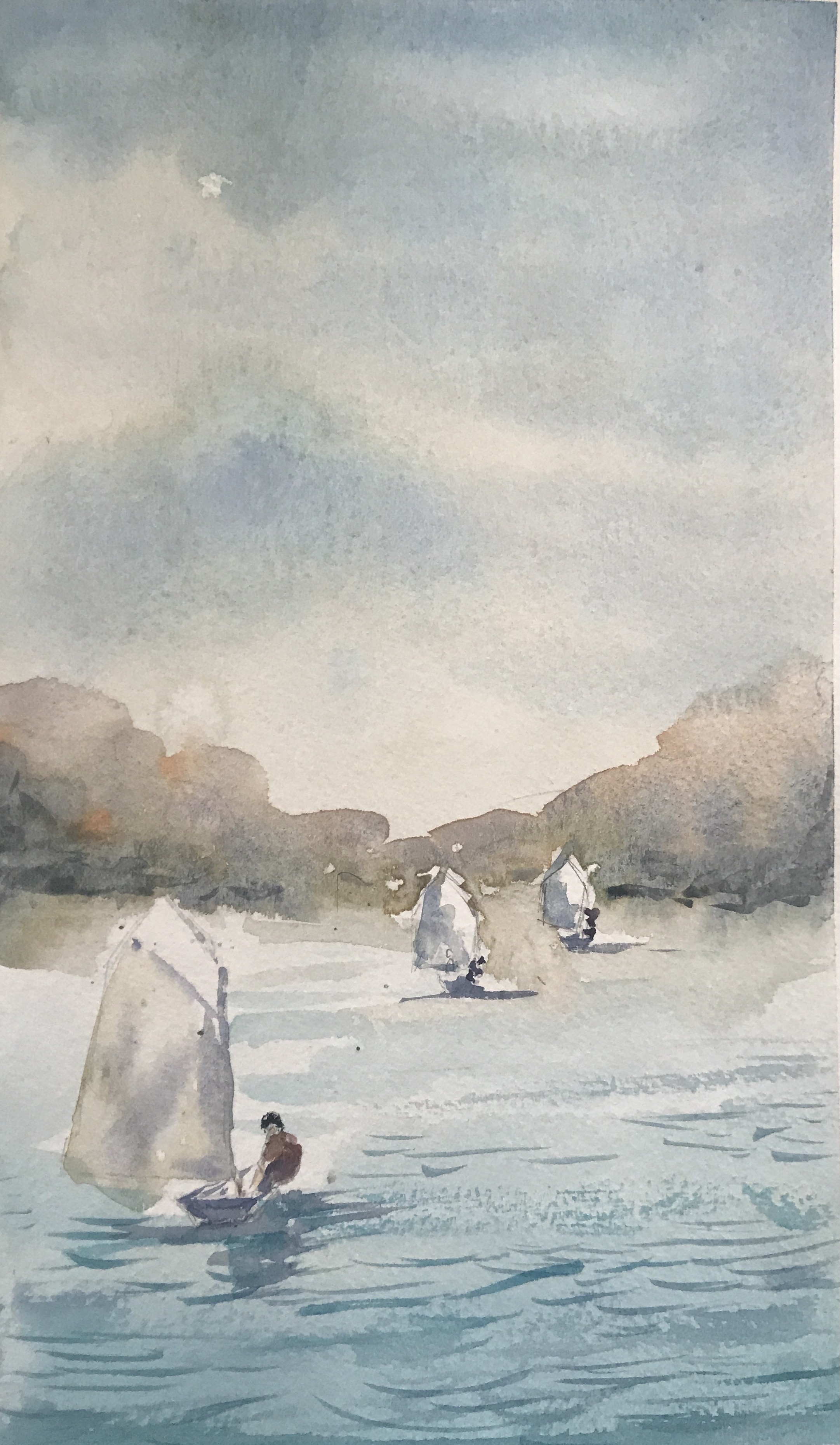 Sailing at Bolgoda lake by Thilini De Simon