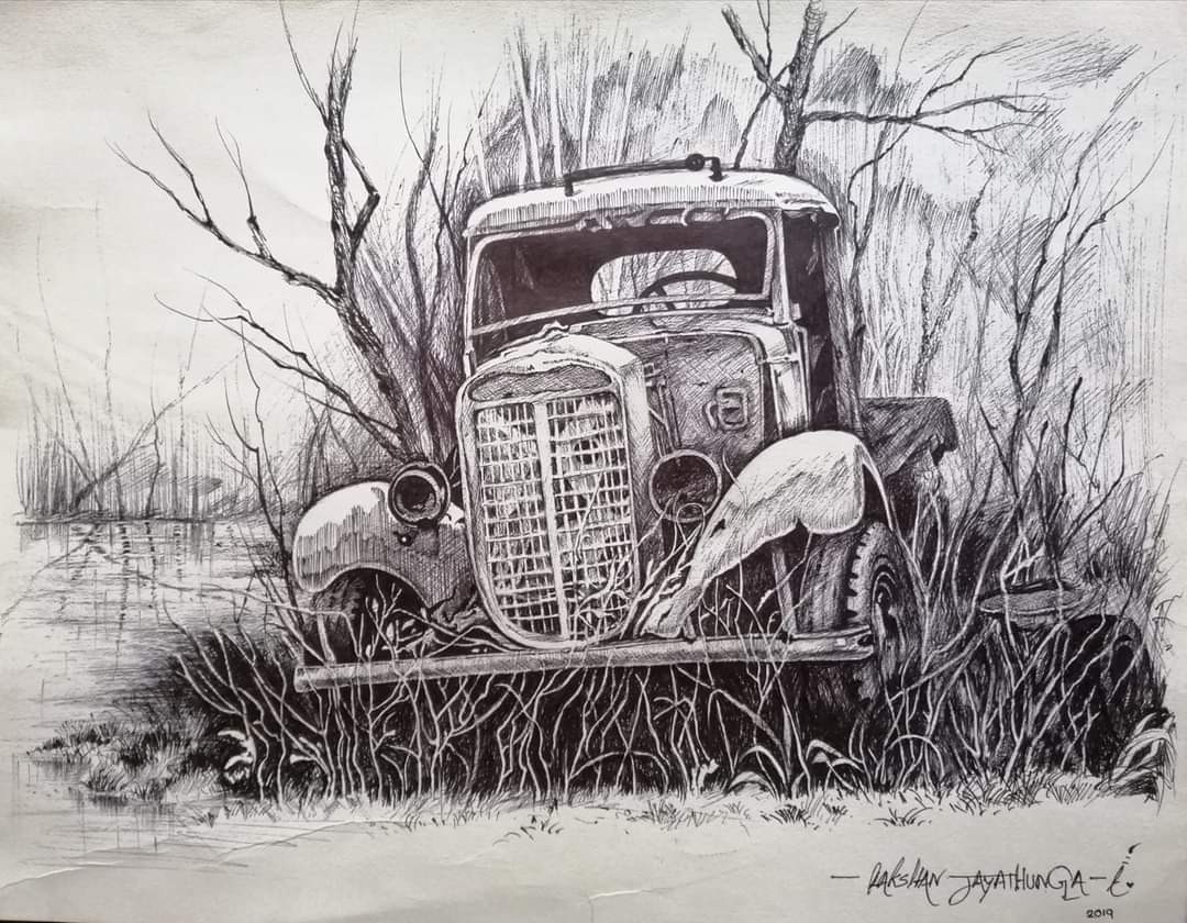 Vintage car by Prabhani Amandika