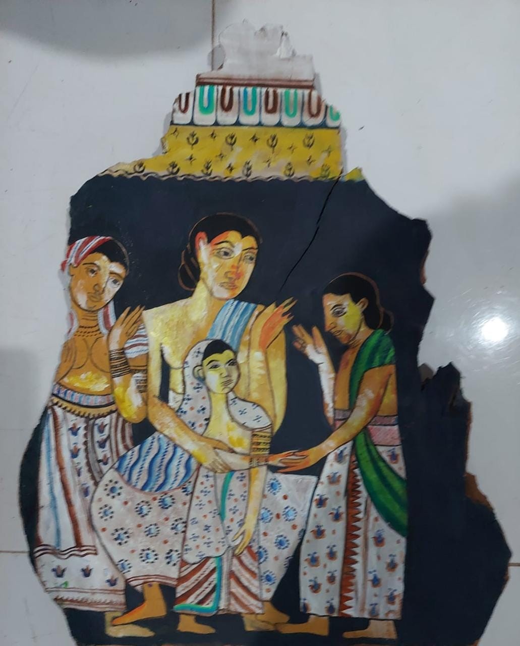 Traditional Temple Painting by Thilini Samarathunga