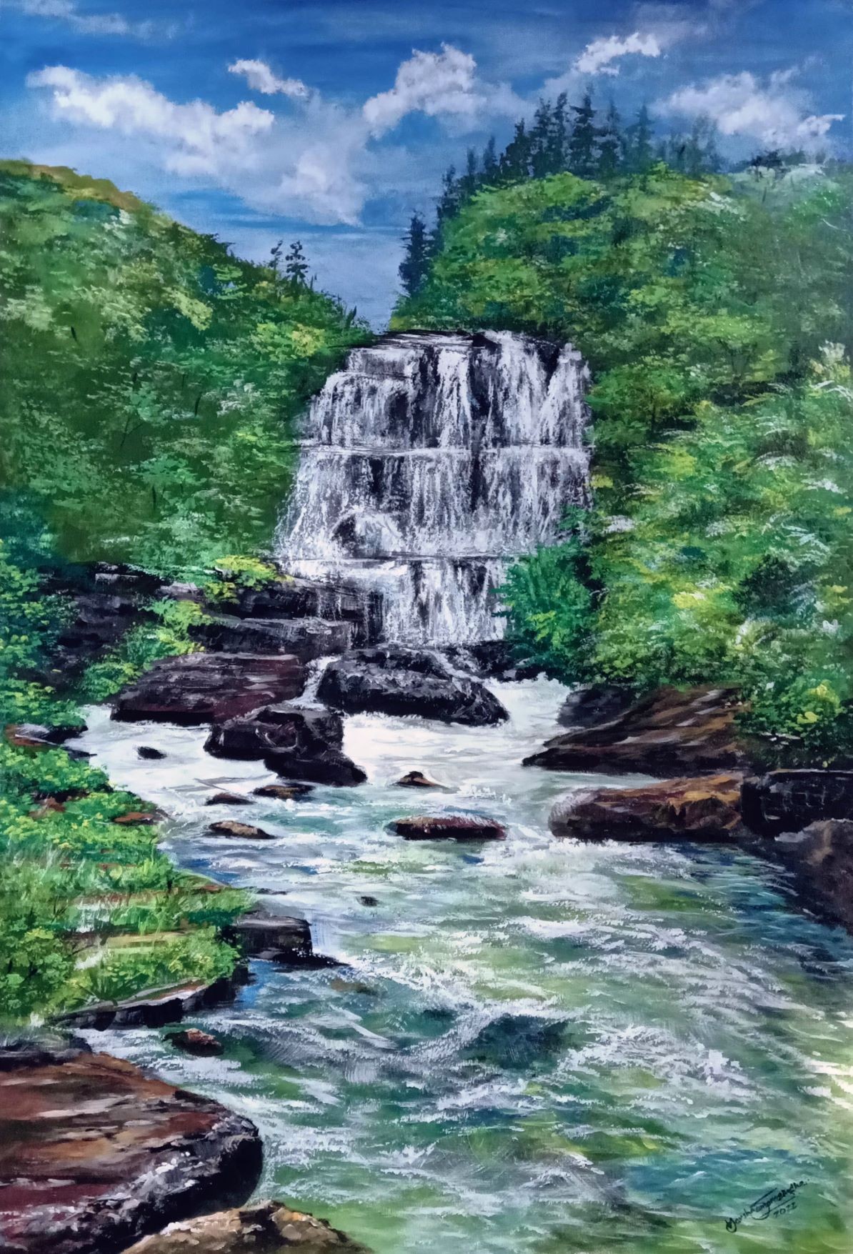 Galboda Ella(Water fall) by Harsha Kumara