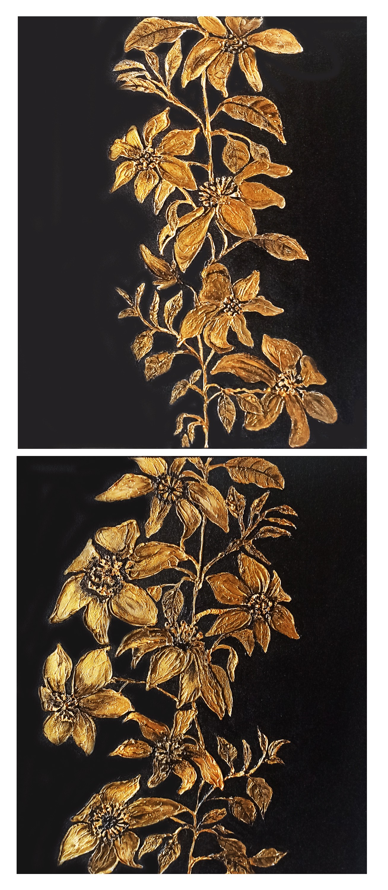 Gold Flowers by Jayani Perera
