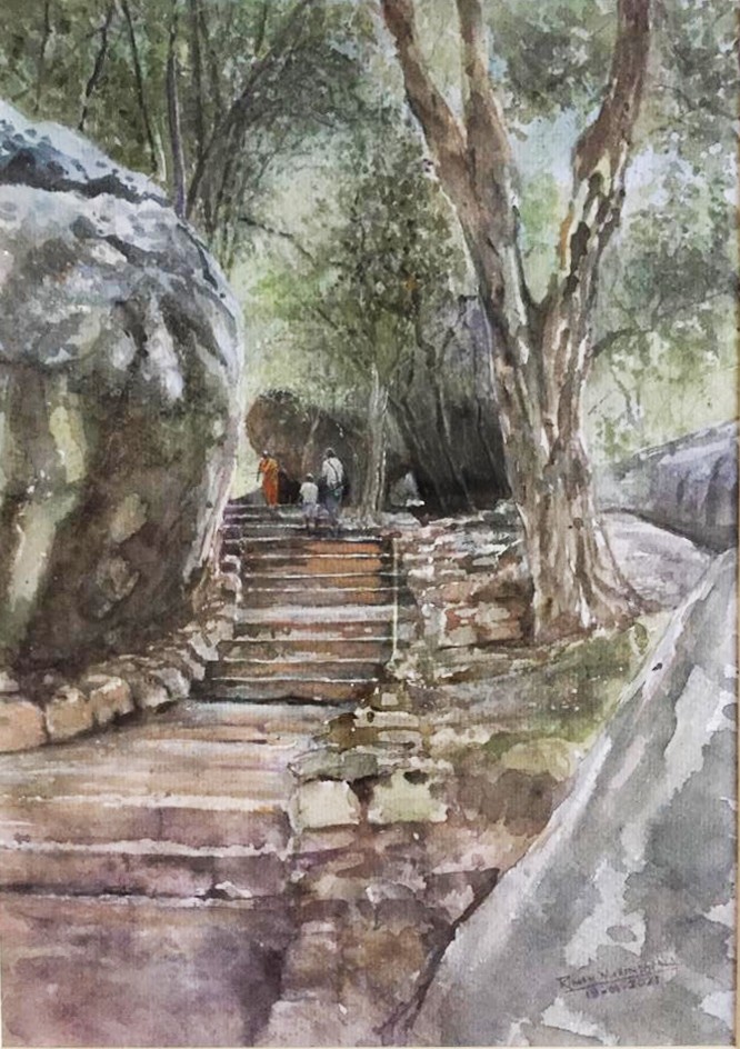 Steps to Sigiriya by RUWAN MAHINDAPALA