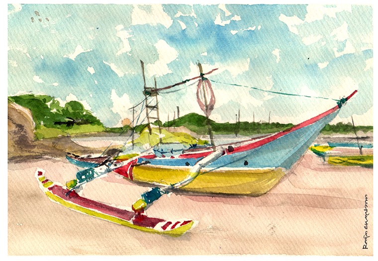 Boats by Ranjan Ekanayake