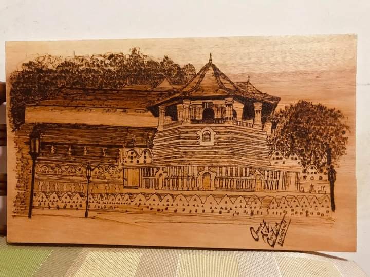 Wood burn Art by Chamath Thennakoon