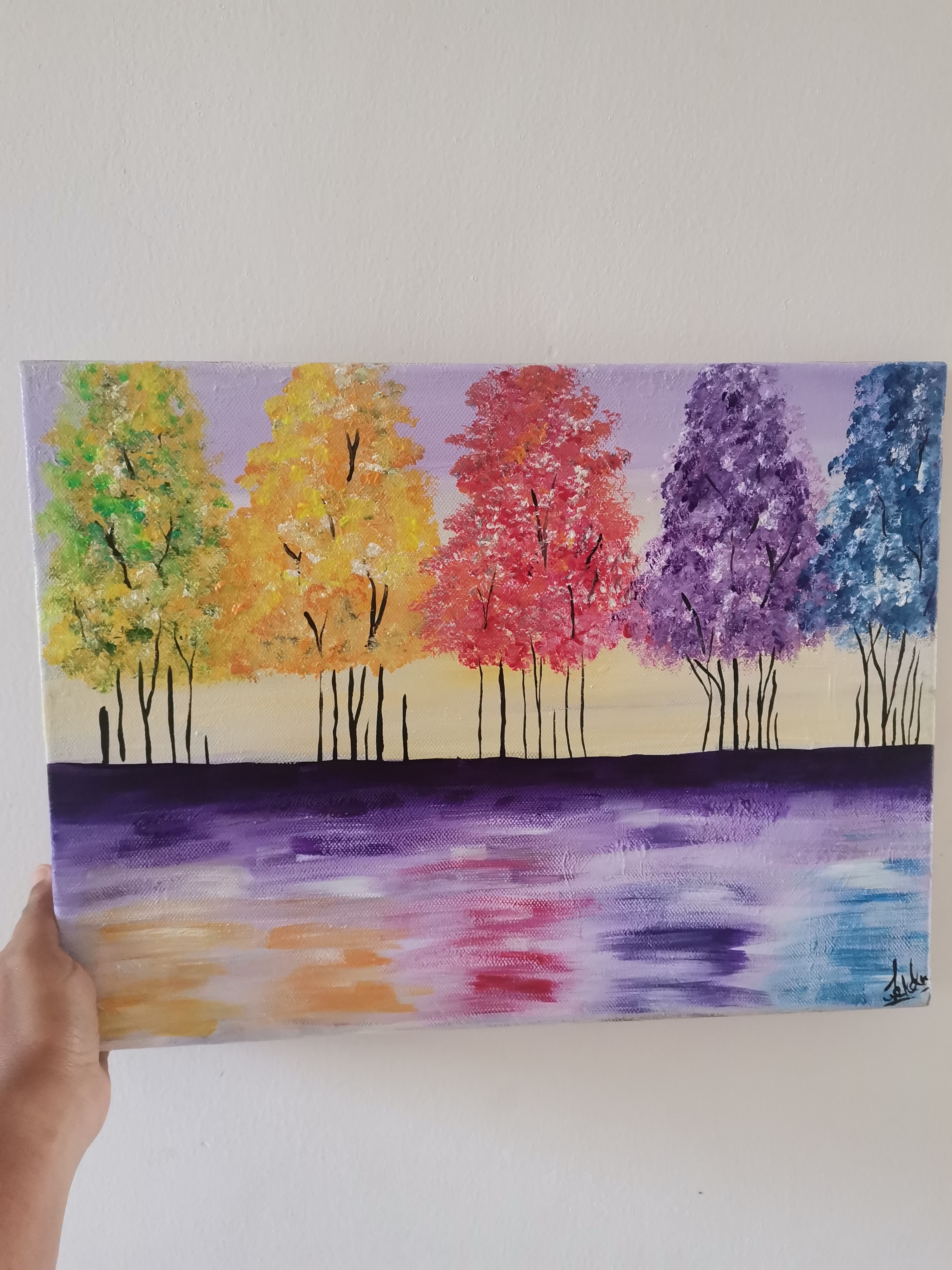 Multi Coloured Trees by Jacolin Lisa