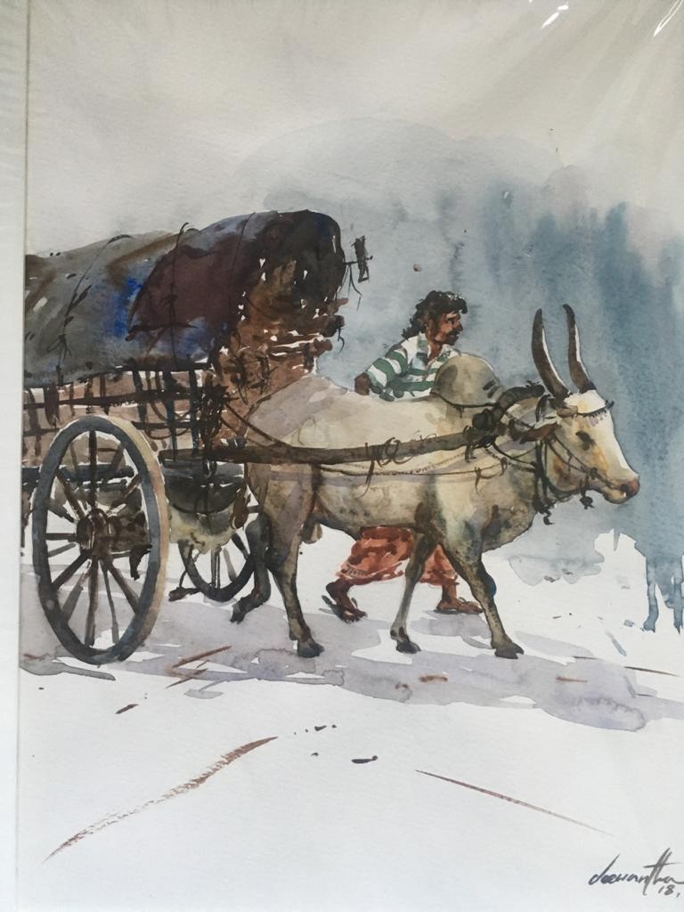 Bullock cart by Jeewantha Samarakoon