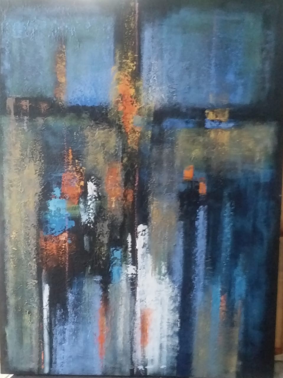 Abstract painting by Sudath Pushpakumara