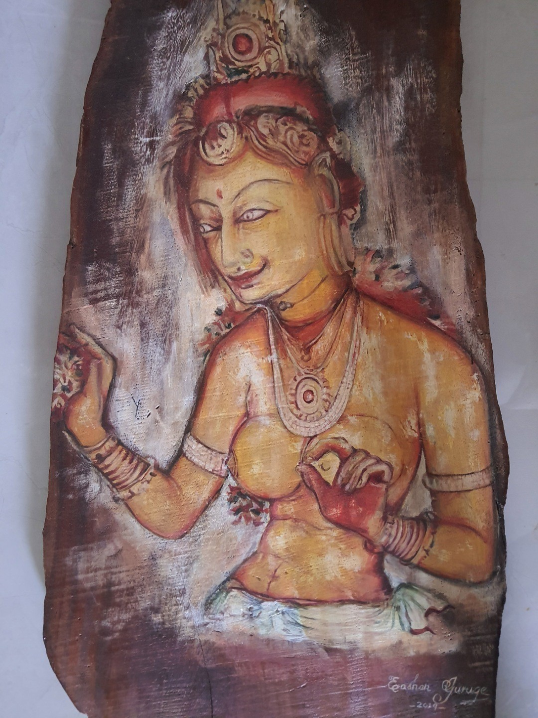 Sigiri painting by Eashan Guruge