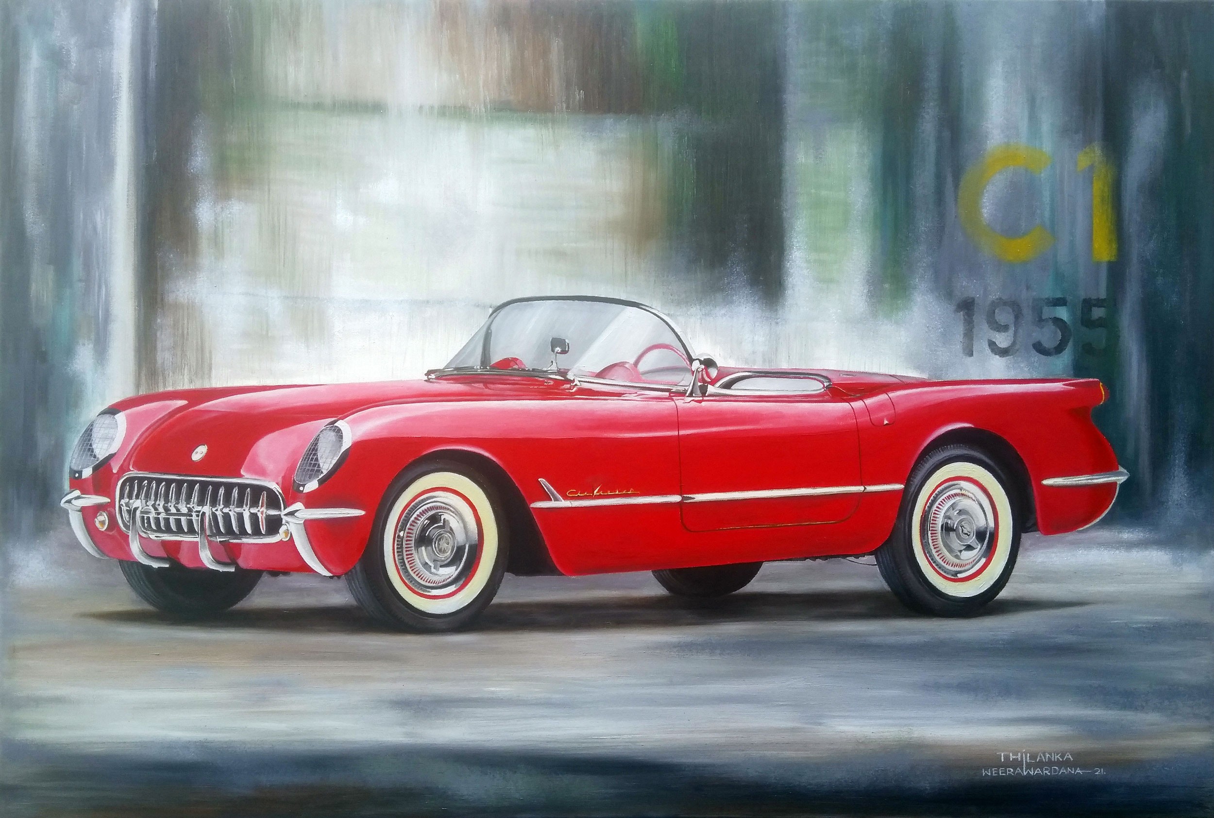 Chevrolet Corvette Car by Thilanka Weerawardana