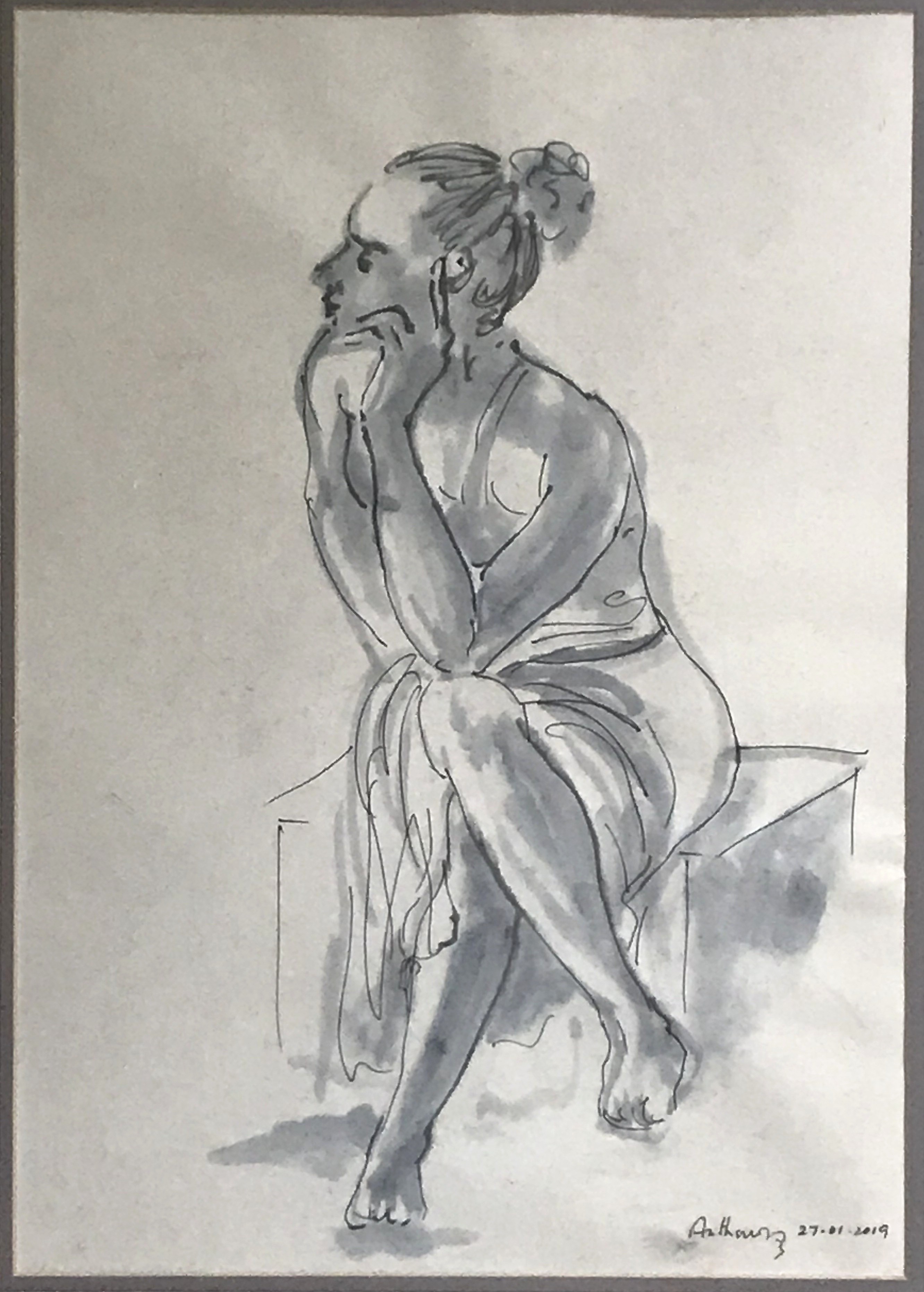Seated Model by Michael Anthonisz