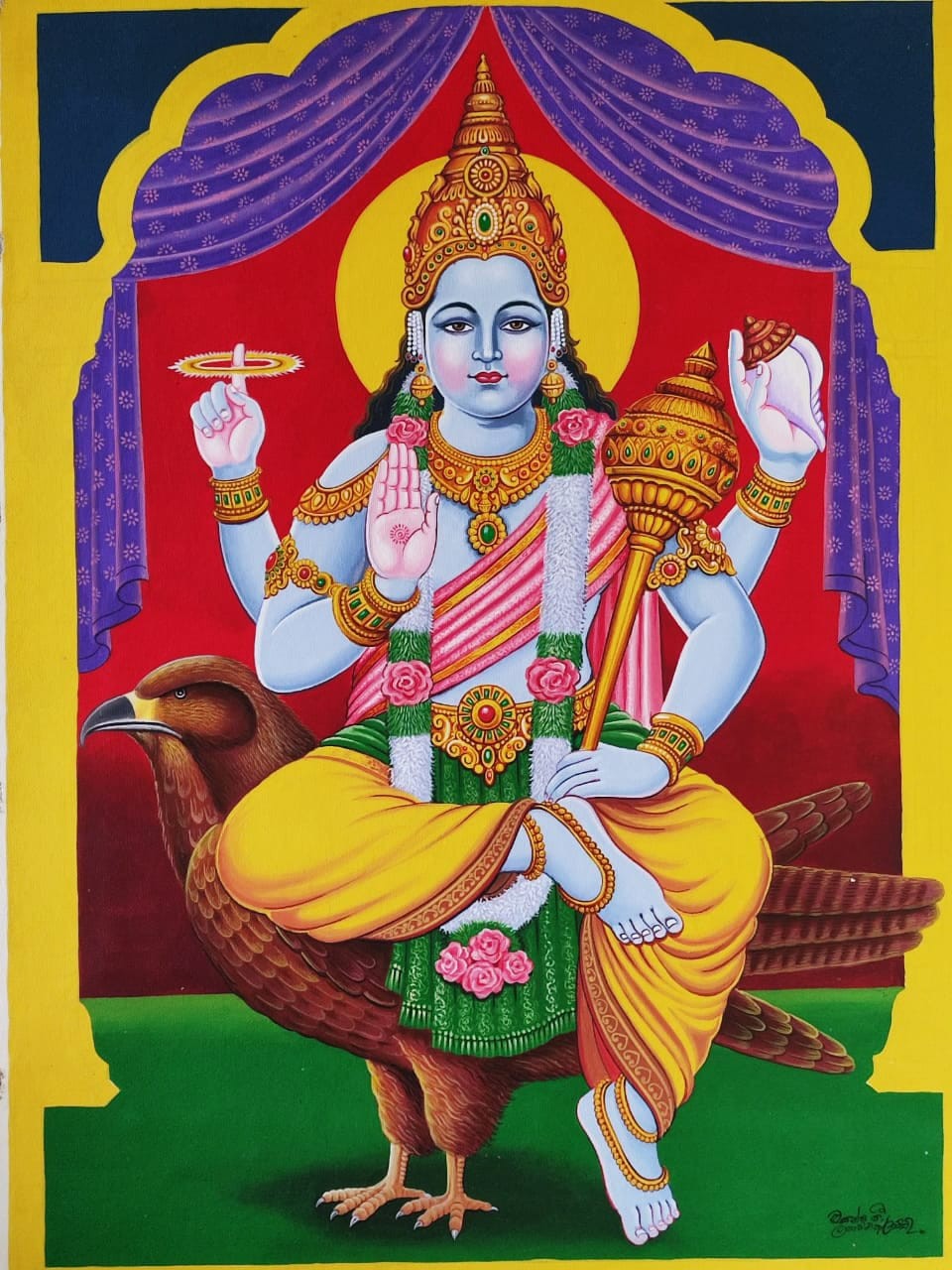 God Vishnu by Wasantha Hetti Arachchi