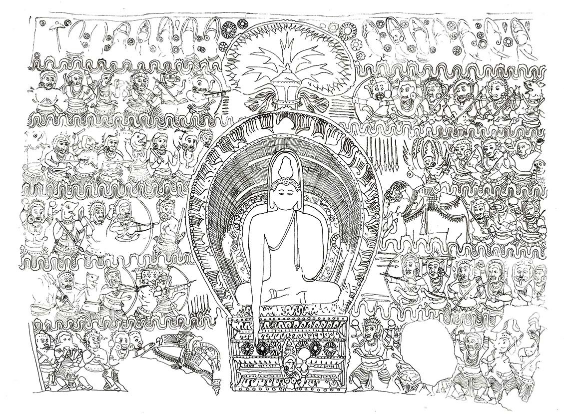 ’Defeat of Mara and Buddhahood by Chammika Jayawardena