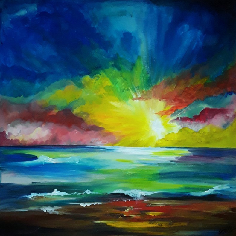 The sunset by Shiruni Pieris