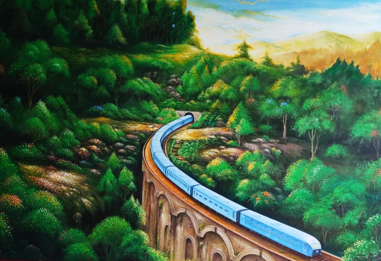 The Nine Arches Bridge by Wasantha Hetti Arachchi