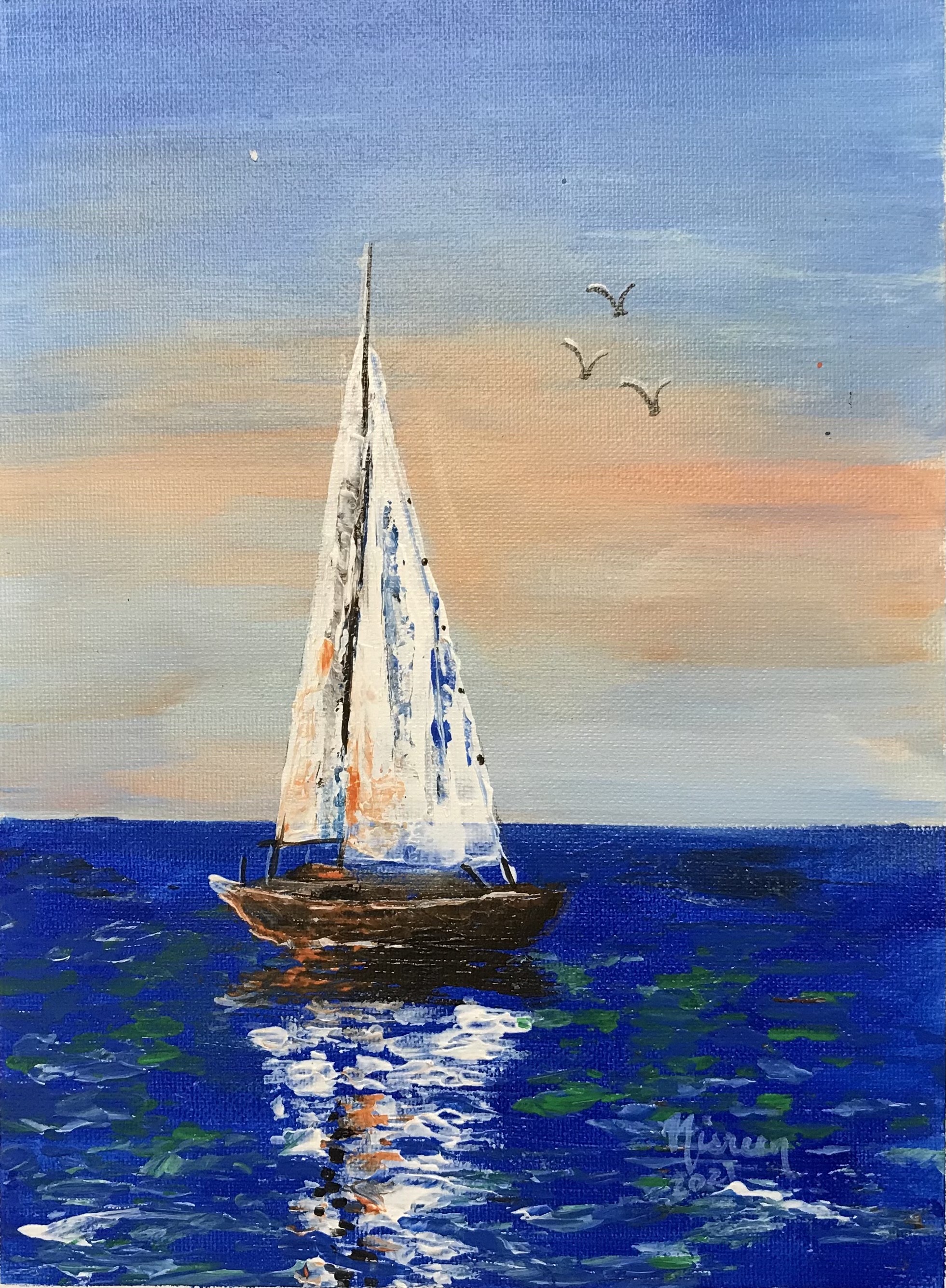 Sailboat by Nisreen Amiruddeen