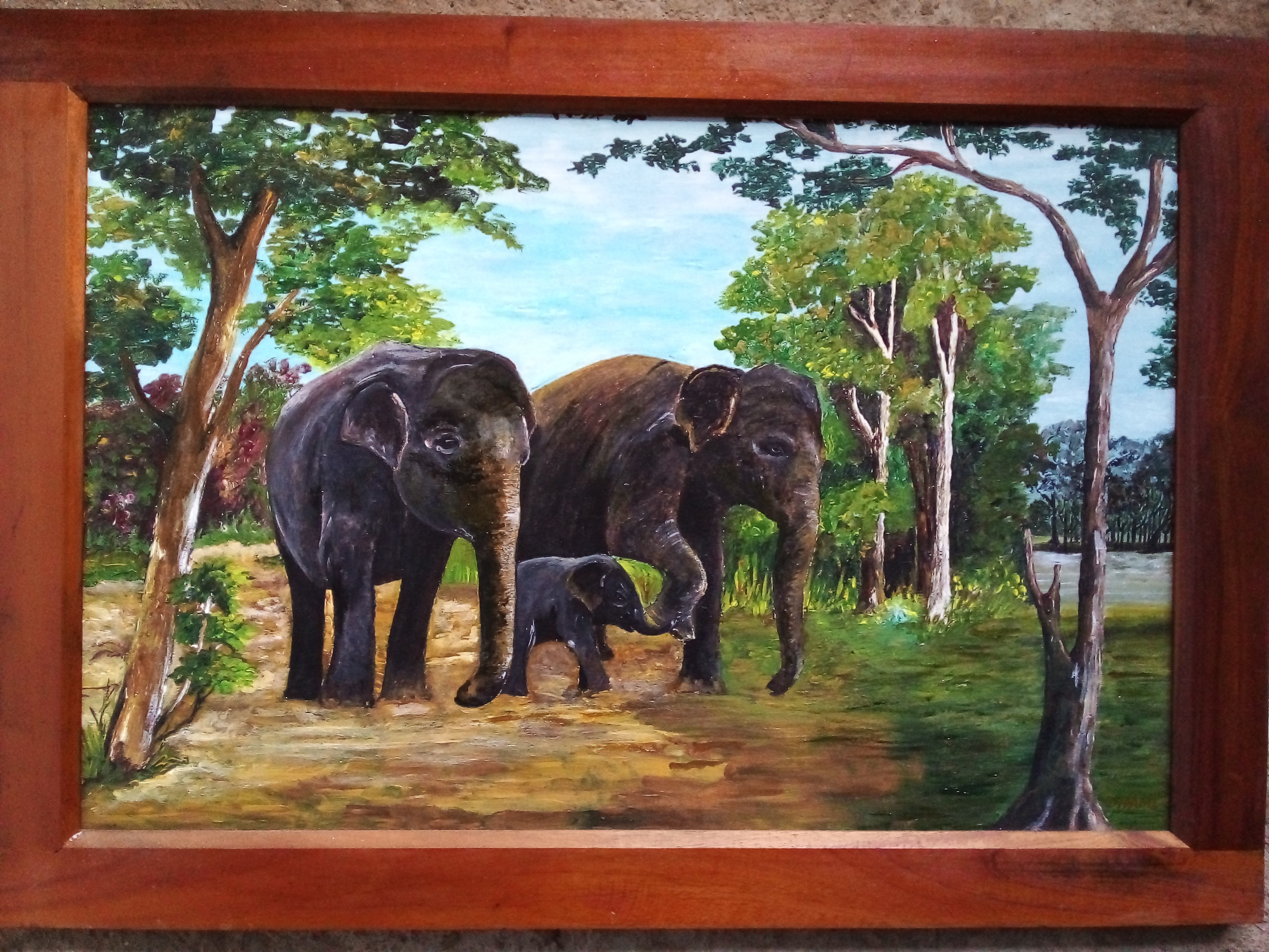Elephants by Dhamitha Rasangee