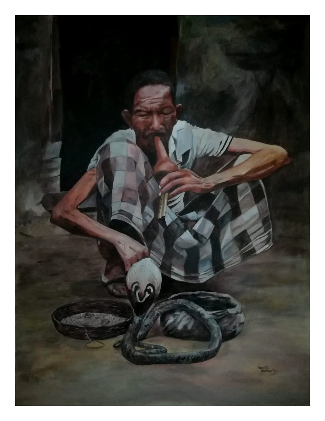 Snake Charmer by Hemantha Warakapitiya