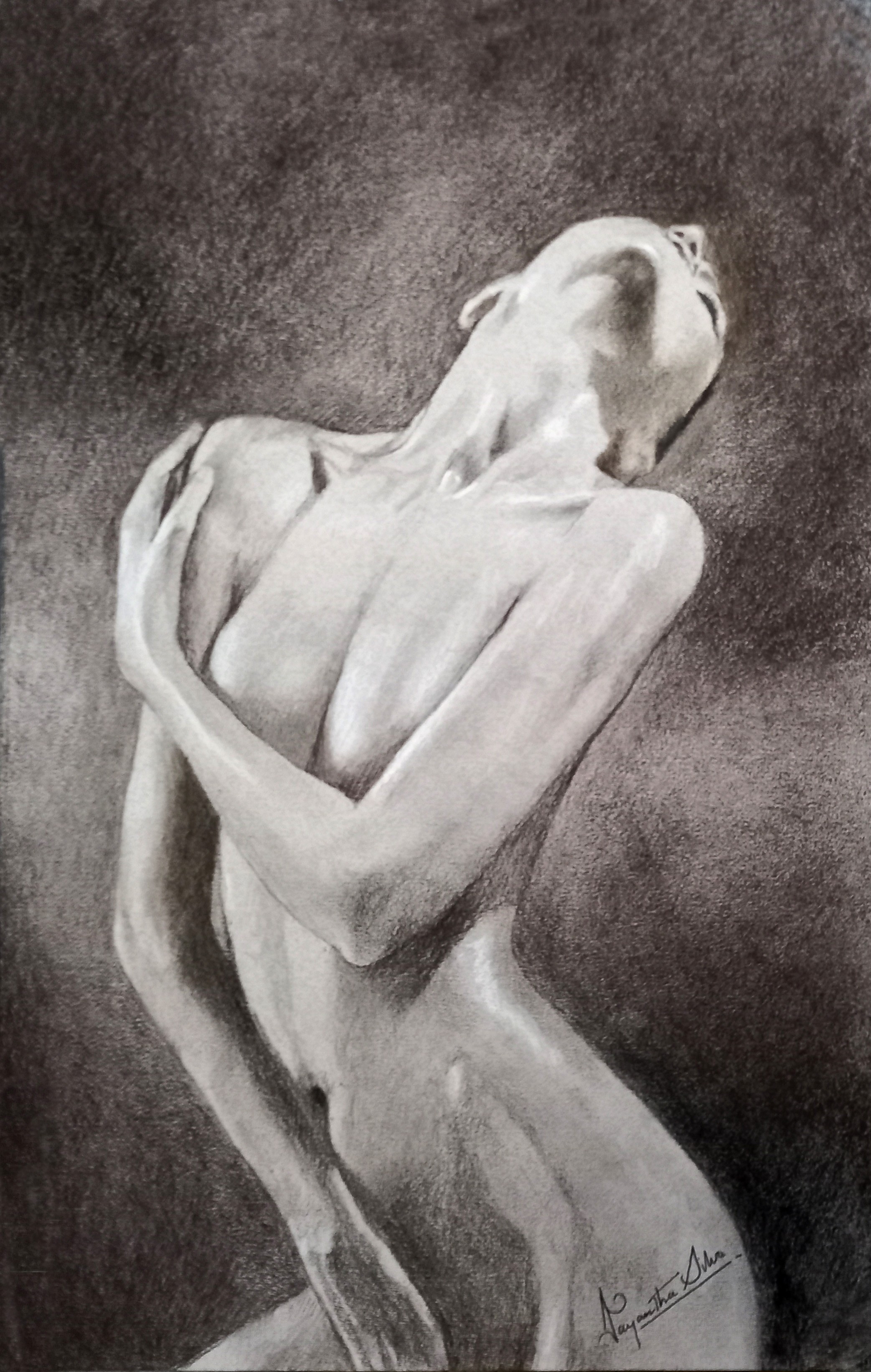 Naked and ablaze by Jayantha Silva