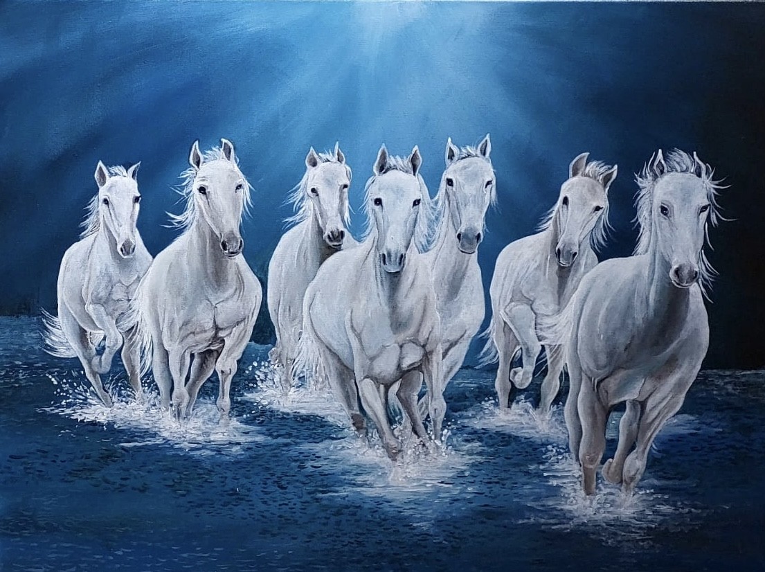 White horses by Samantha Wijesinghe