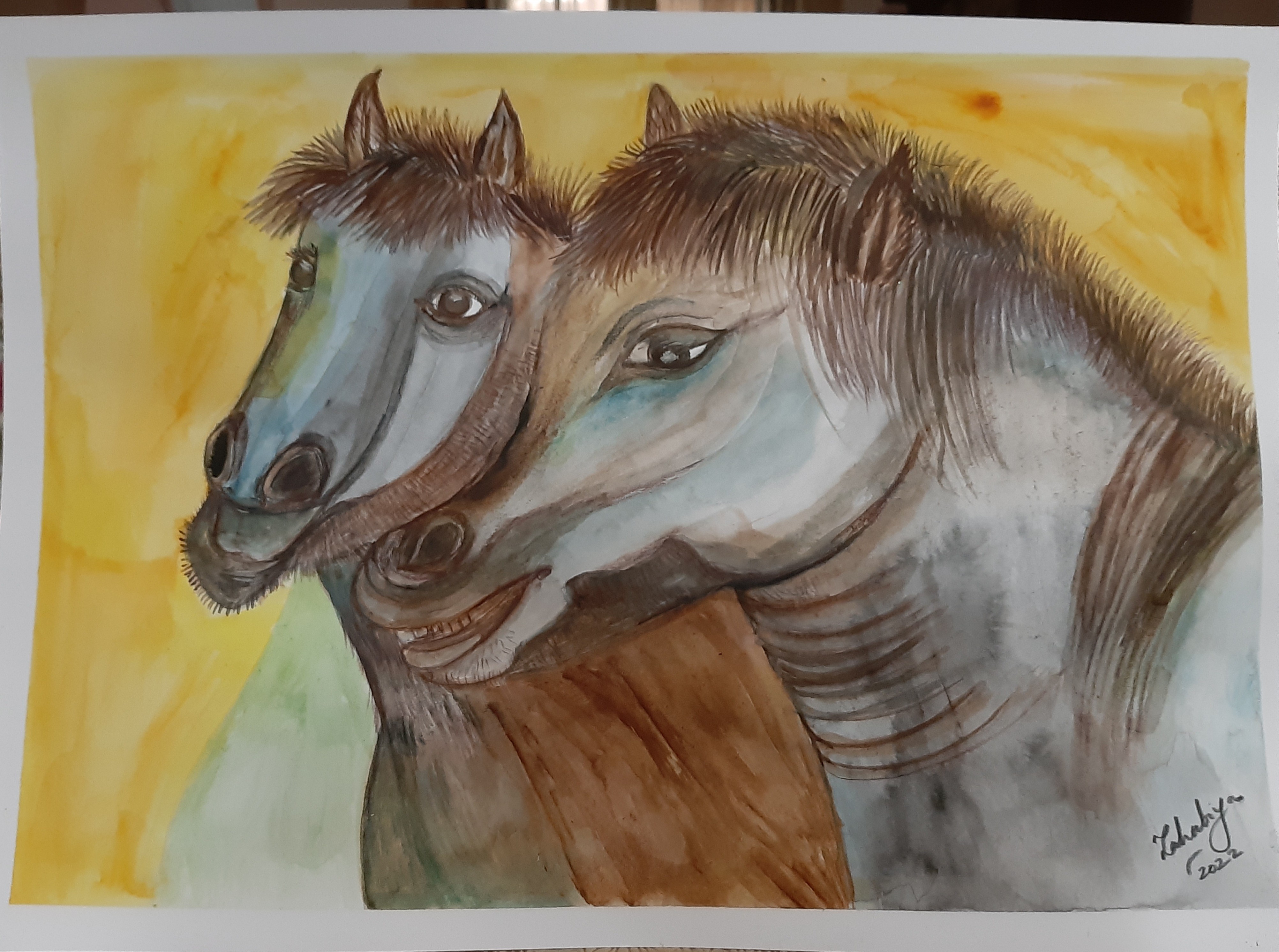 Horse love by Zahabiya Amiruddeen